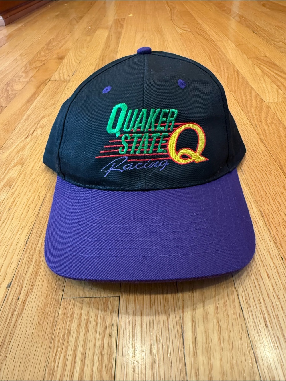 Quaker State Racing Black and Purple Baseball Hat
